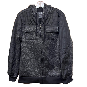 NEW. Rerun brand Men’s Winter lined Coat with hood NWT